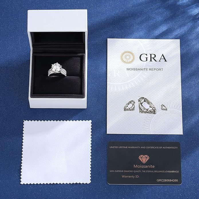 5ct Moissanite Engagement Rings